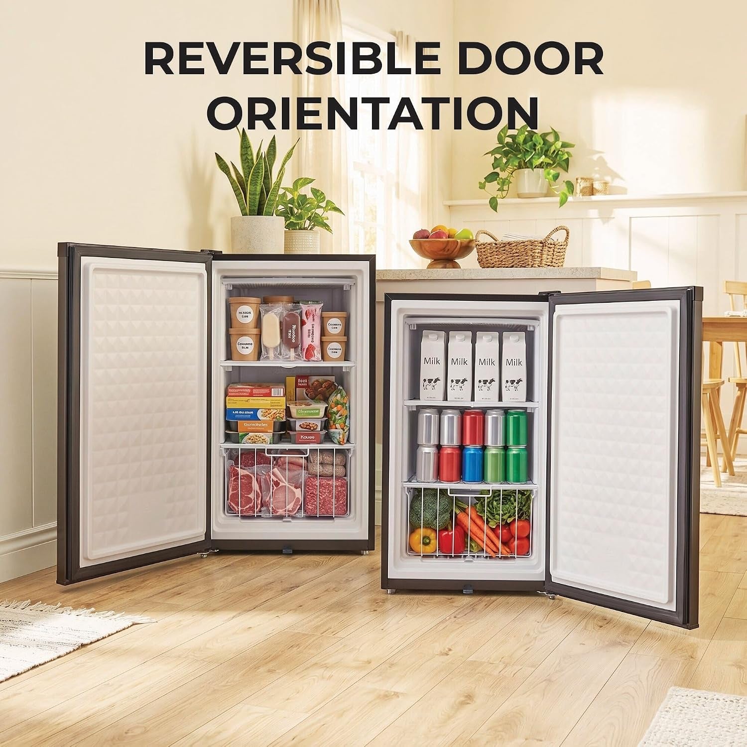 Upright Freezer/Fridge Convertible 3 Cu Ft Energy Star, CUF-301SS