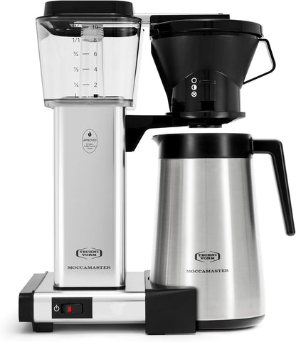 Technivorm Moccamaster 79112 KBT Coffee Brewer, 40 Oz, Polished Silver