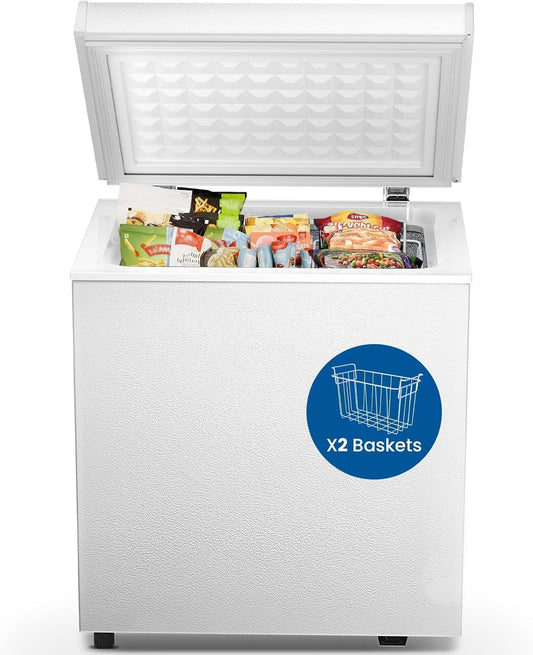Compact Chest Freezer 2.0 Cubic Feet, White