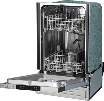18 In. ADA Panel Ready with 8 Place Settings 52 DB Dishwasher in Stainless-Steel, UL and Energy Star Certified (KM-DW1852-PR)