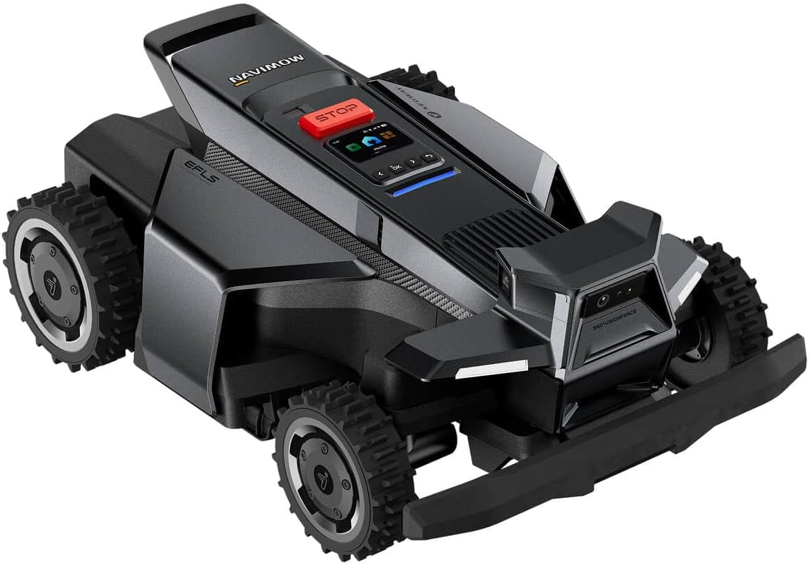 Segway  X450 Robot Lawn Mower Wire Free, for up to 1.5 Acres, 4WD for 84% Slopes, Zero-Turn for Damage-Free Mowing, Orv-Tuned Lawnmower, Mowmentum with 2 × 180W Motors, 0.75–4 in Cutting Height