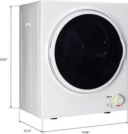 1.5 Cu.Ft Portable Dryer Apartment Laundry with Exhaust Hose