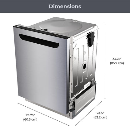 Kenmore 24 in Built-In Dishwasher (Lavavajillas) with Stainless Steel Tub, Top Control, 49 Dba Quiet Operation