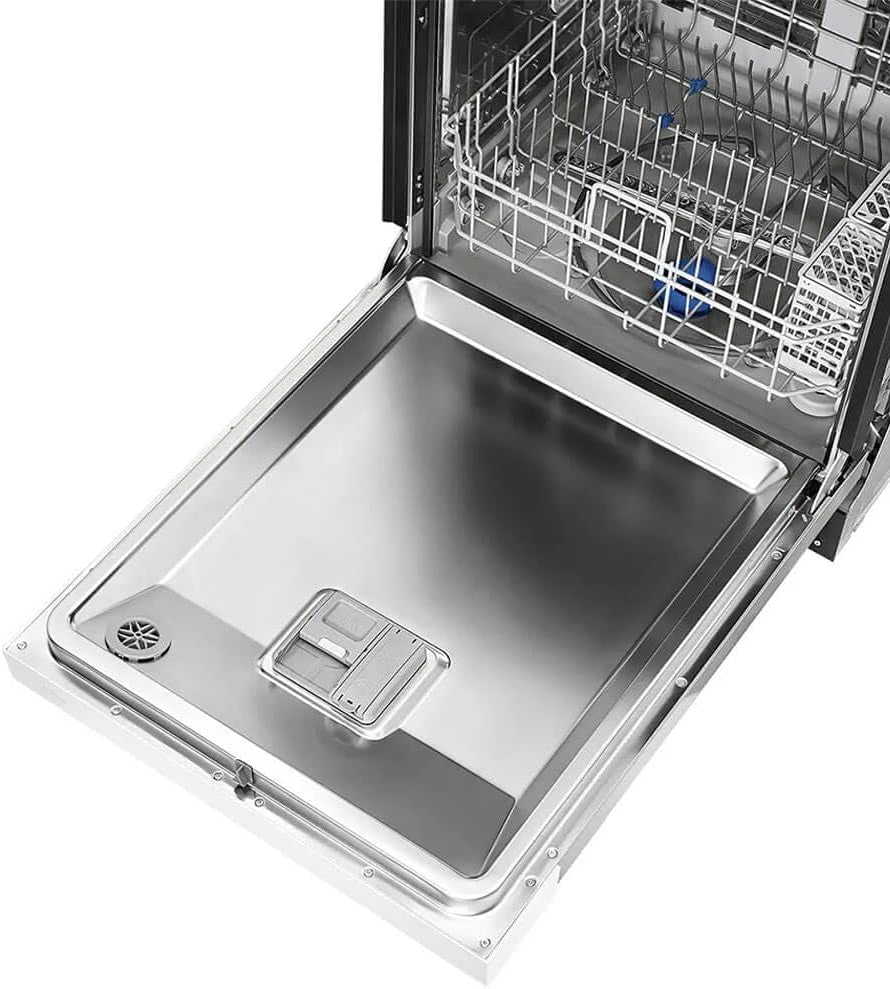 Midea MDF24P1BWW 52 Dba White Front Control Hybrid Tub Dishwasher