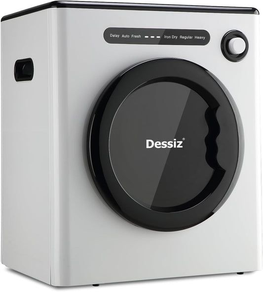 110V 970W Portable Clothes Dryer Machine, 11LBS Capacity Compact Laundry Dryer, for Small Spaces Rvs&Apartments Quiet, Sturdy&Easy to Use, Supplemental Dryer for Laundry Machines Drying, White