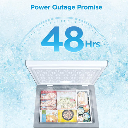 Midea 7.0 Cu.Ft Chest Freezer, Fridge Freezer Convertible with LED Light