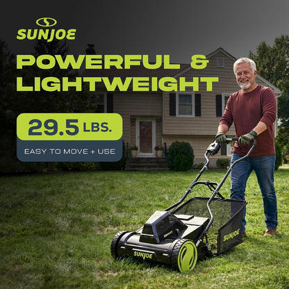 24V-CRLM15 15-Inch 24-Volt IONMAX Cordless Push Reel Mower W/11.9-Gallon Collection Bag, Kit (W/ 4.0-Ah Battery + Charger)