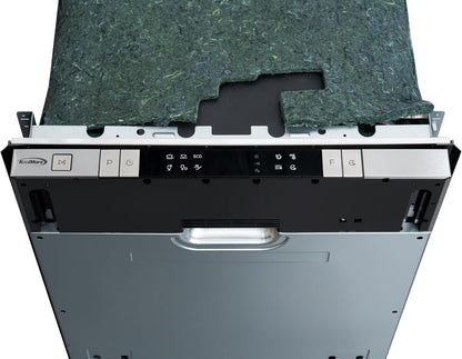 18 In. ADA Panel Ready with 8 Place Settings 52 DB Dishwasher in Stainless-Steel, UL and Energy Star Certified (KM-DW1852-PR)