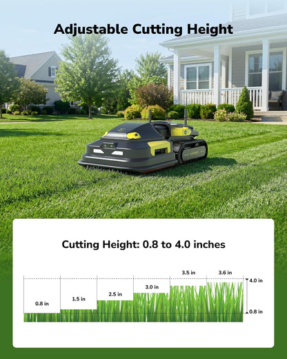 Robot Lawn Mower Pro, Wire-Free for 6 Acres, Four Seasons Yard Care