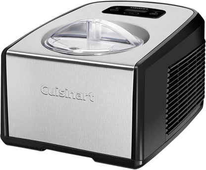 1.5-Quart Ice Cream Maker and Gelato Machine, Makes Frozen Yogurt and Sorbet, Fully Automatic with Commercial-Quality Compressor and 2 Churning Paddles, ICE-100, Black/Stainless