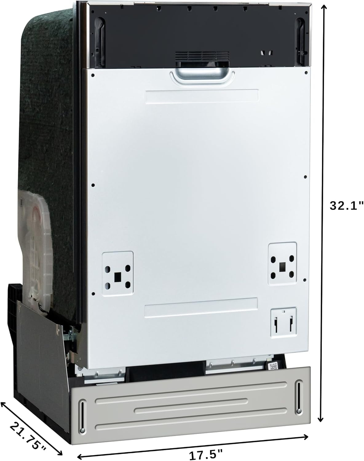 18 In. ADA Panel Ready with 8 Place Settings 52 DB Dishwasher in Stainless-Steel, UL and Energy Star Certified (KM-DW1852-PR)