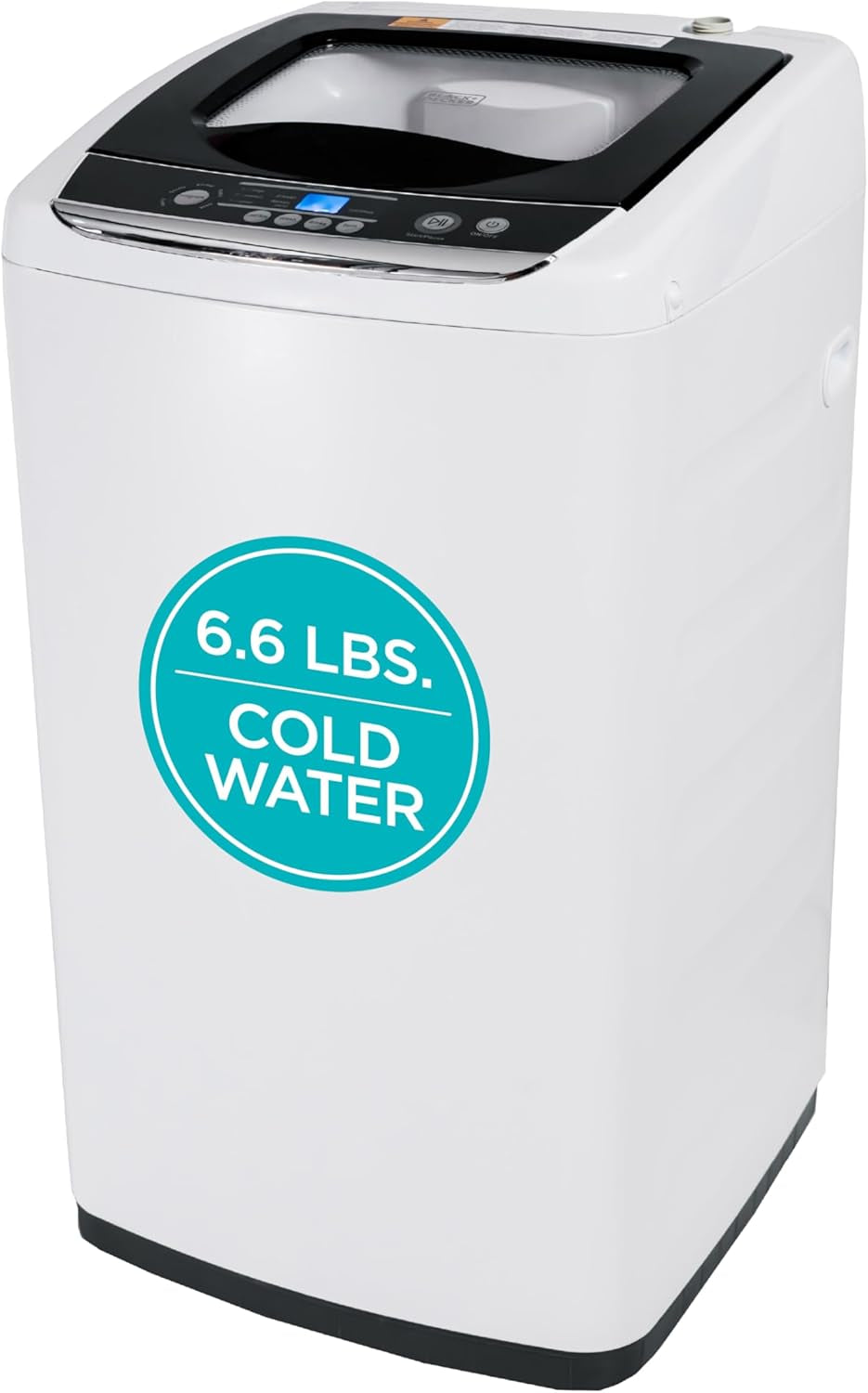 BLACK+DECKER 0.9 Cu. Ft. Portable Washer, 6.6 Lb. Capacity, BPWM09W, White