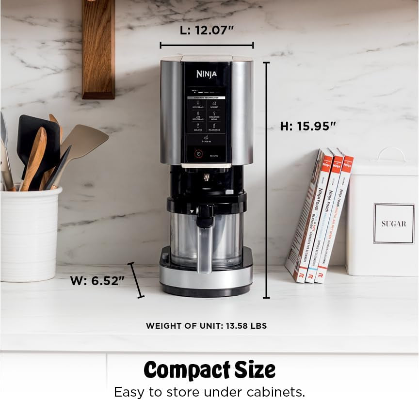 Ninja® Creami® 7-In-1 Ice Cream Maker, Ice Cream, Gelato and More, NC301