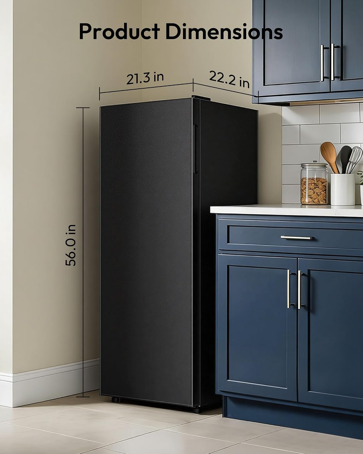 7 Cu Ft Upright Freezer, Convertible Freezer Refrigerator