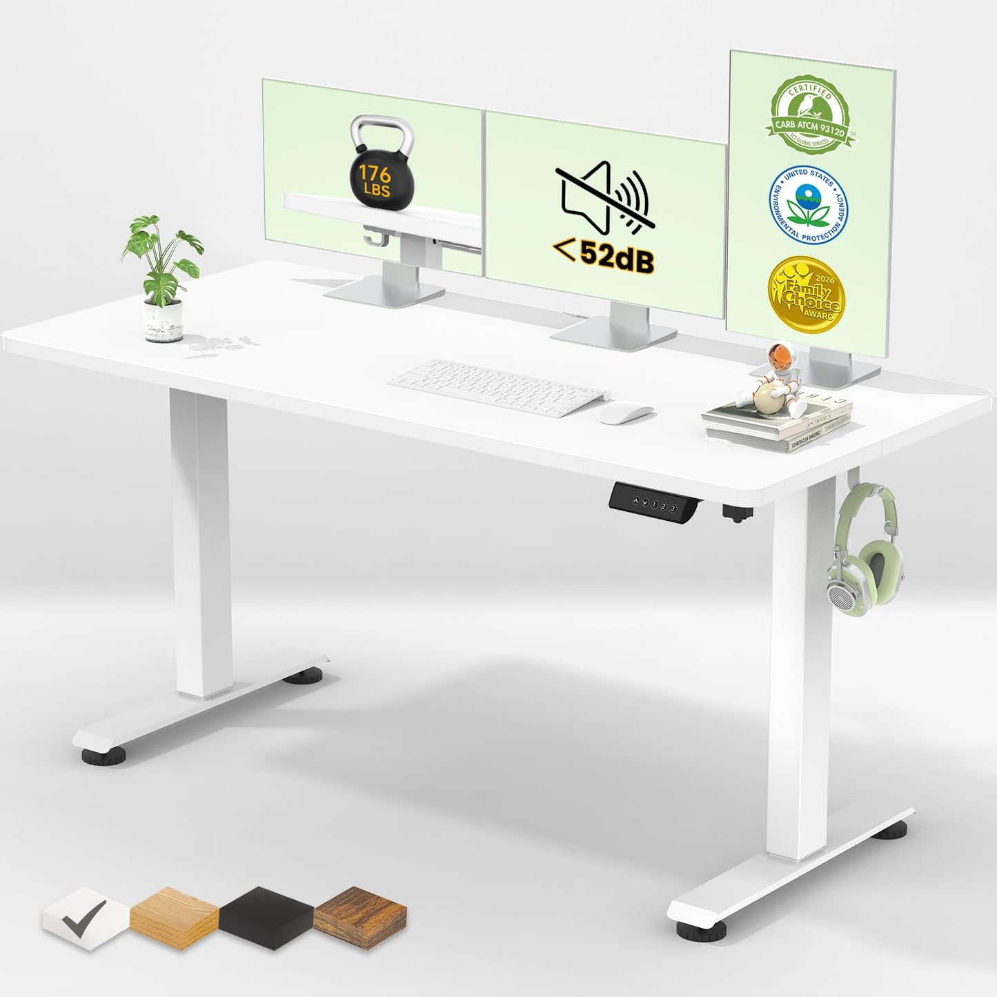 Veken ODHOME123 Electric Standing Desk 140cm White