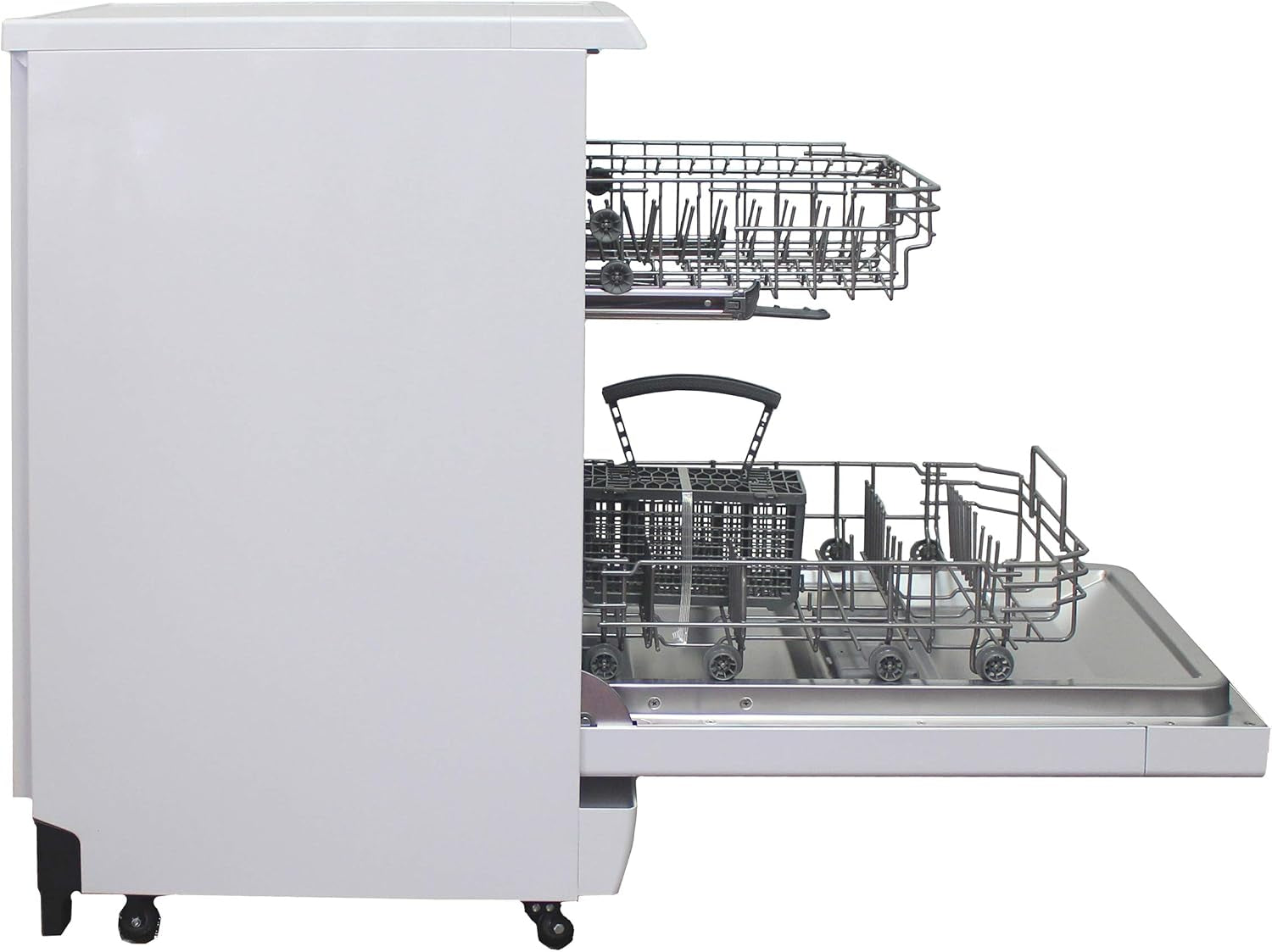 SD-9263WA 18″ Wide Portable Dishwasher with ENERGY STAR, 6 Wash Programs, 8 Place Settings and Stainless Steel Tub – White