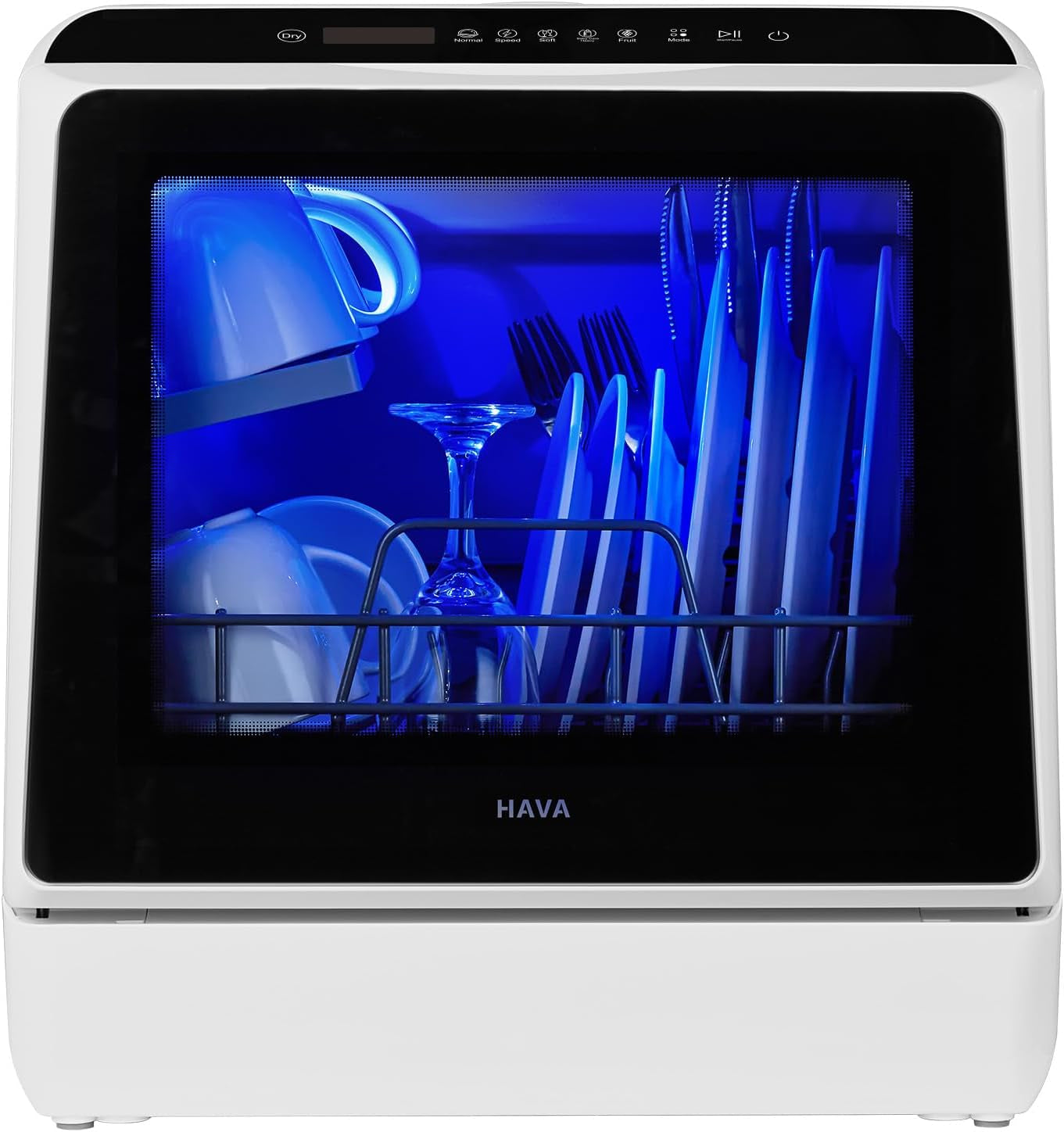 Countertop Dishwasher, 6 Programs Portable Dishwasher with Water Tank