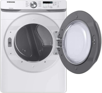 Samsung 7.5 Cu. Ft. Front Load Electric Dryer with Sensor Dry, White, DVE45T6000W/A3