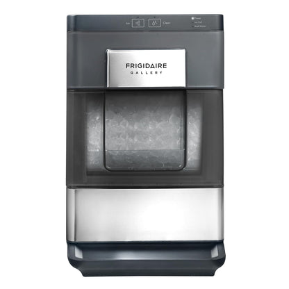 Frigidaire Gallery, 33 Lbs. Countertop Ice Maker, Nugget Shaped Ice, Stainless Steel Trim (Black)