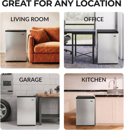 Upright Freezer/Fridge Convertible 3 Cu Ft Energy Star, CUF-301SS