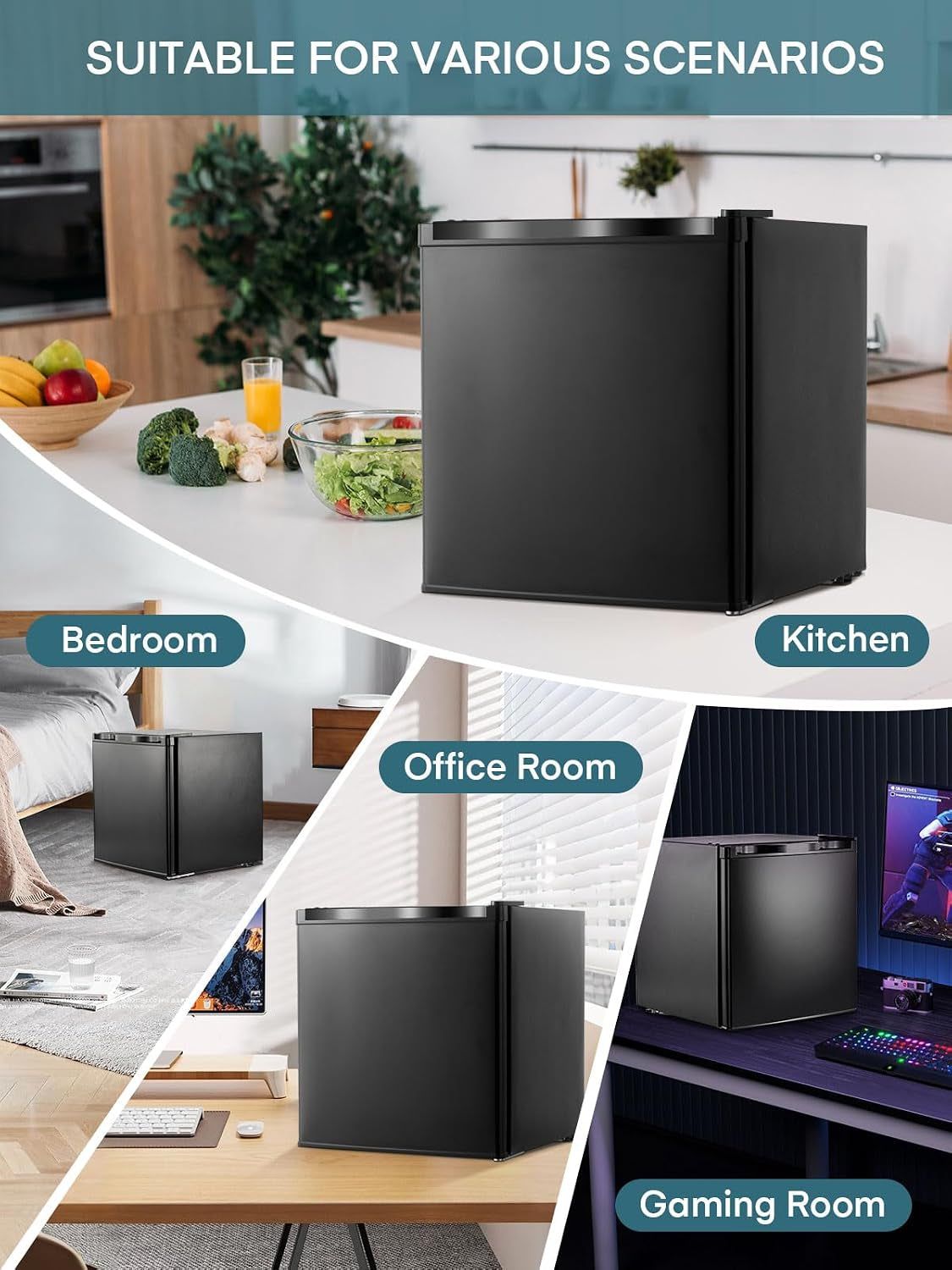 1.1 Cu.Ft Min Freezer Countertop for Office,Dorm,Apartment or RV