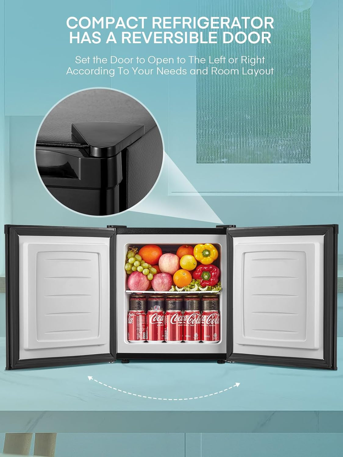 1.1 Cu.Ft Min Freezer Countertop for Office,Dorm,Apartment or RV
