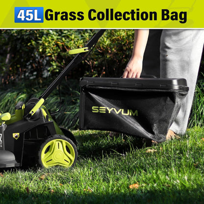 40V 16" Cordless Lawn Mower with 2×4.0Ah Battery, 45L Collection Bag