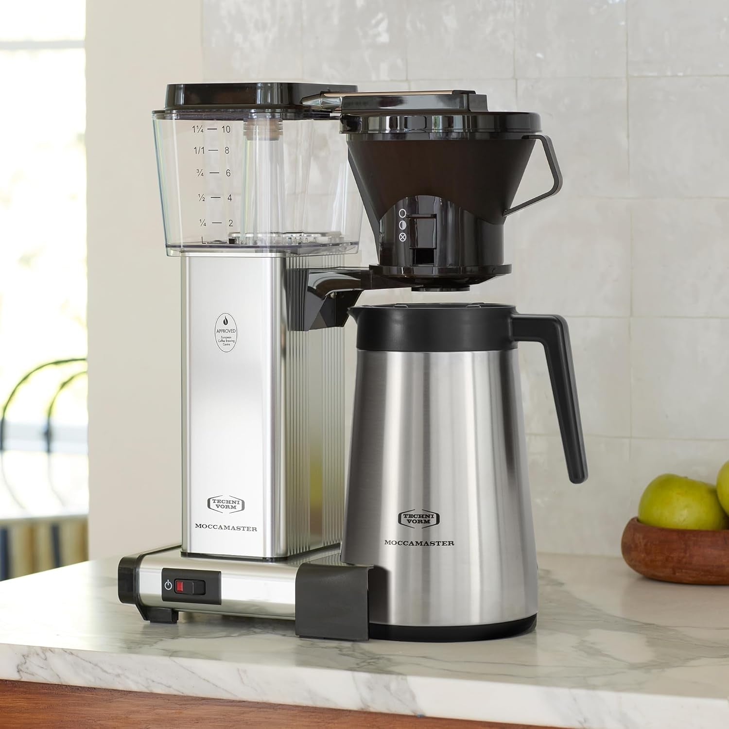 Technivorm Moccamaster 79112 KBT Coffee Brewer, 40 Oz, Polished Silver