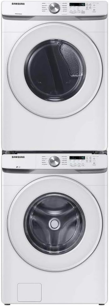 Samsung 7.5 Cu. Ft. Front Load Electric Dryer with Sensor Dry, White, DVE45T6000W/A3