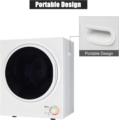 1.5 Cu.Ft Portable Dryer Apartment Laundry with Exhaust Hose