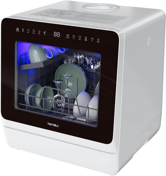 Countertop Dishwasher, 7 Washing Programs Portable Dishwasher