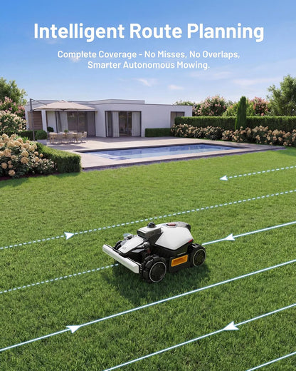 LUBA Mini 2 AWD 1500H Robot Lawn Mower, 0.37 Acre, Lidar+Ai