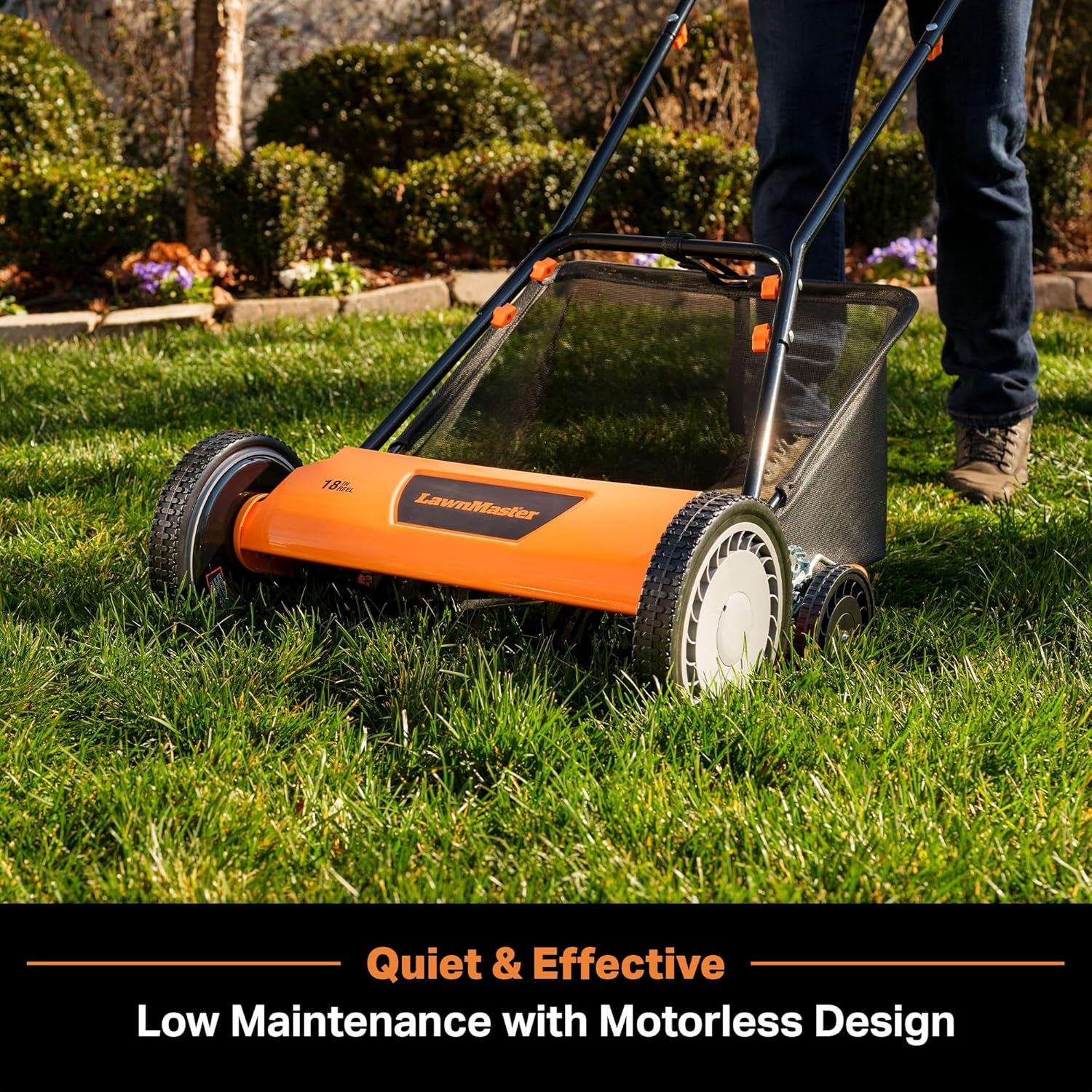 LMRM1801 Push Reel Lawn Mower 18-Inch 5-Blade