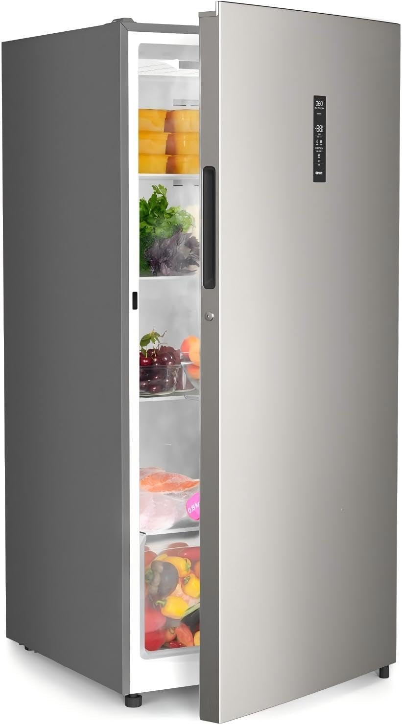 14.0 Cu.Ft. Upright Freezer, Convertible Freezer Fridge with Smart Electronic Control, Frost Free, Quiet Operation, Stand up Freezer for Homes, Office, Garage