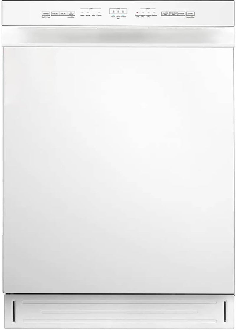 Midea MDF24P1BWW 52 Dba White Front Control Hybrid Tub Dishwasher