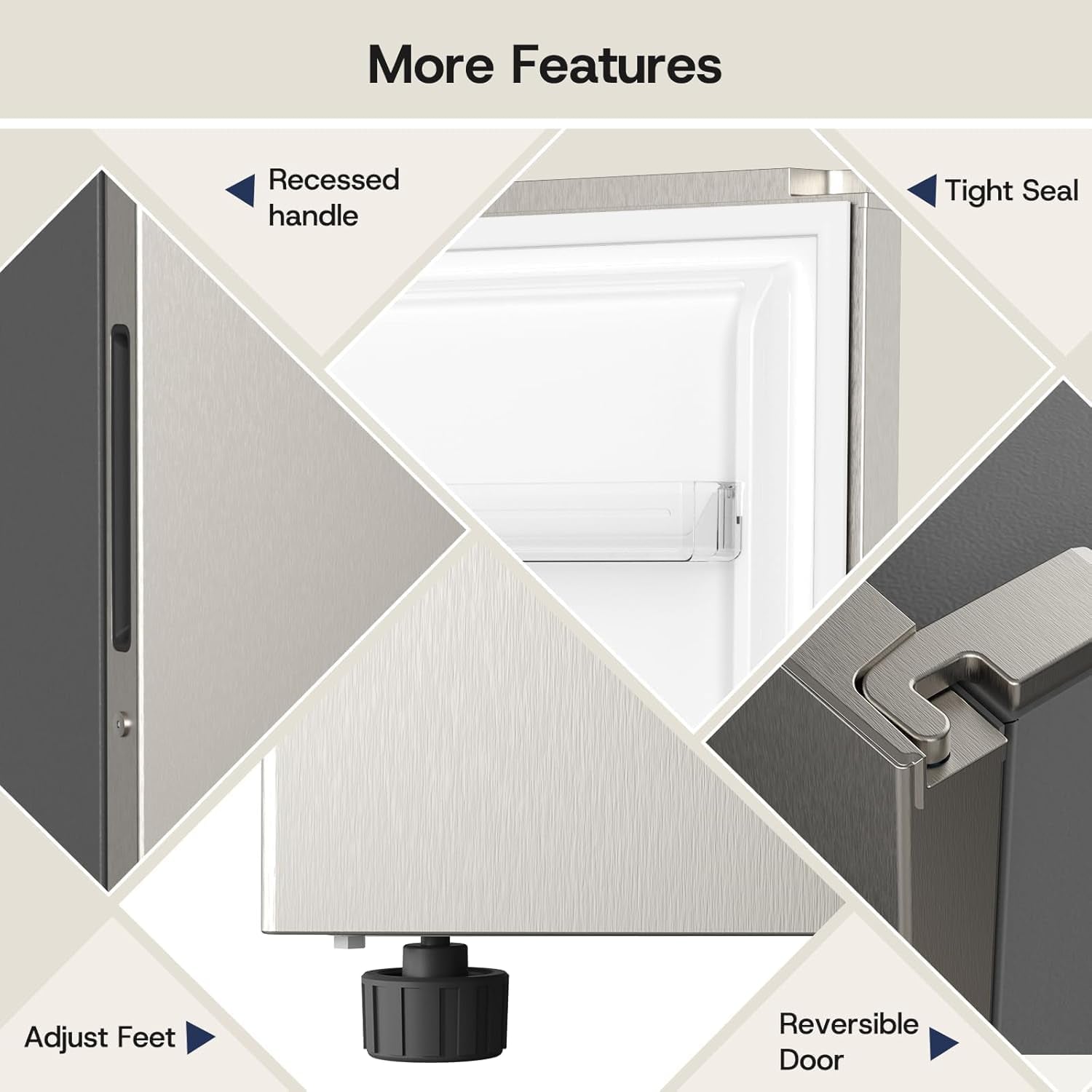 14.0 Cu.Ft. Upright Freezer Refrigerator,Convertible Freezer Fridge with Smart Electronic Control, Frost Free, Quiet Operation, Stand up Freezer for Homes, Office, Garage