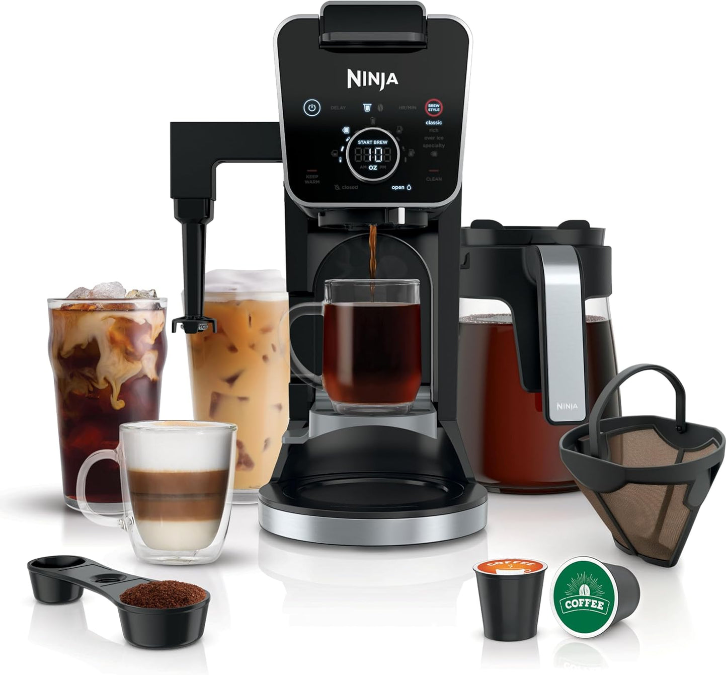 Ninja Specialty Drip Coffee Maker, Dualbrew Pro, Black CFP307