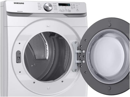Samsung 7.5 Cu. Ft. Front Load Electric Dryer with Sensor Dry, White, DVE45T6000W/A3