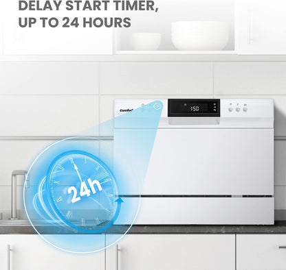 Countertop Dishwasher Portable, 6 Place Settings, Energy Star