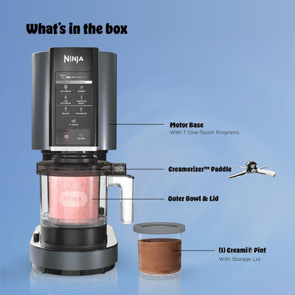 Ninja® Creami® 7-In-1 Ice Cream Maker, Ice Cream, Gelato & More, NC299AMZ