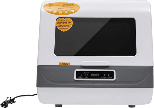 Countertop Dishwasher Portable, 12-Spray Countertop Dishwasher for Apartments & RV, 72℃ High-Temperature Wash with Ozone Sterilization for Homes, Apartments, Dormitories, Boats (White 2)