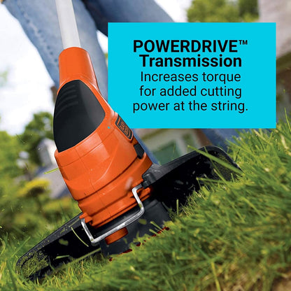 BLACK+DECKER Weed Eater, Lawn Edger and Cordless Lawn Mower 3 in 1 Combo, Includes (2) Batteries, Charger, 12 Inch Battery Powered String Trimmer and Lawnmower, Adjustable Length and Height (MTC220)