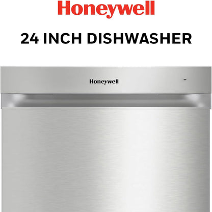 24 Inch Dishwasher with 12 Place Settings, 7 Washing Cycles, Stainless Steel and Plastic Tub, Ul/Energy Star- Stainless Steel