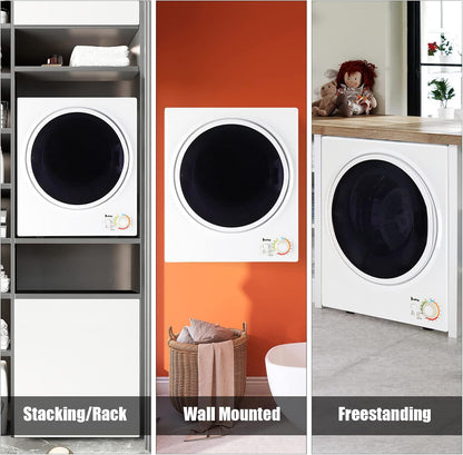 1.5 Cu.Ft Portable Dryer Apartment Laundry with Exhaust Hose
