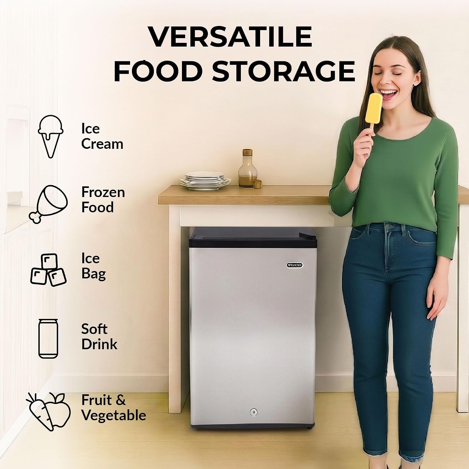 Upright Freezer/Fridge Convertible 3 Cu Ft Energy Star, CUF-301SS